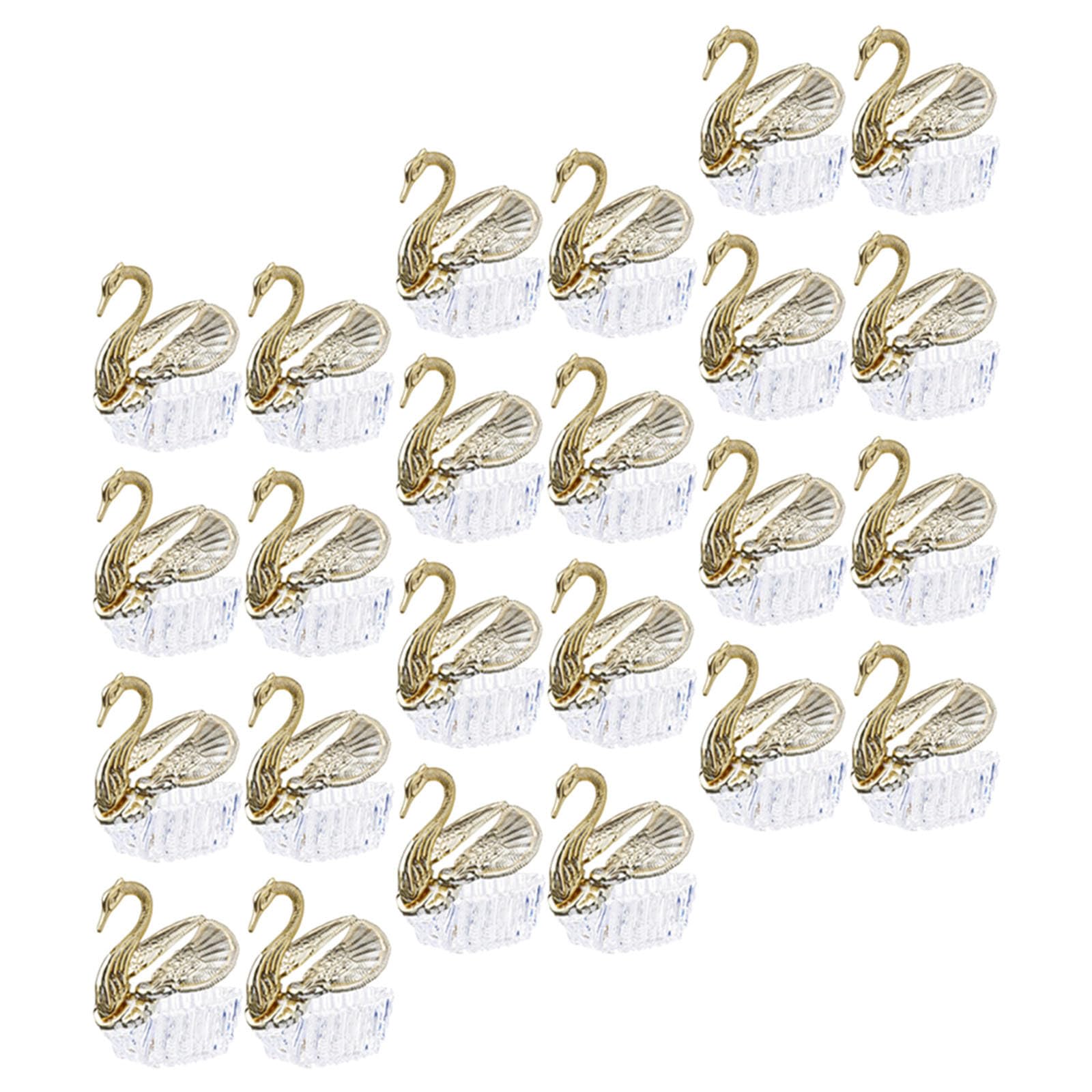 GANAZONO Kleine Geschenke für Hochzeit 24 Stück Europäische Stil Bonbonieren aus Acryl mit Feiner Verarbeitung und Einzigartiger Form als Aufbewahrungsbox für Süßigkeiten bei Hochzeiten