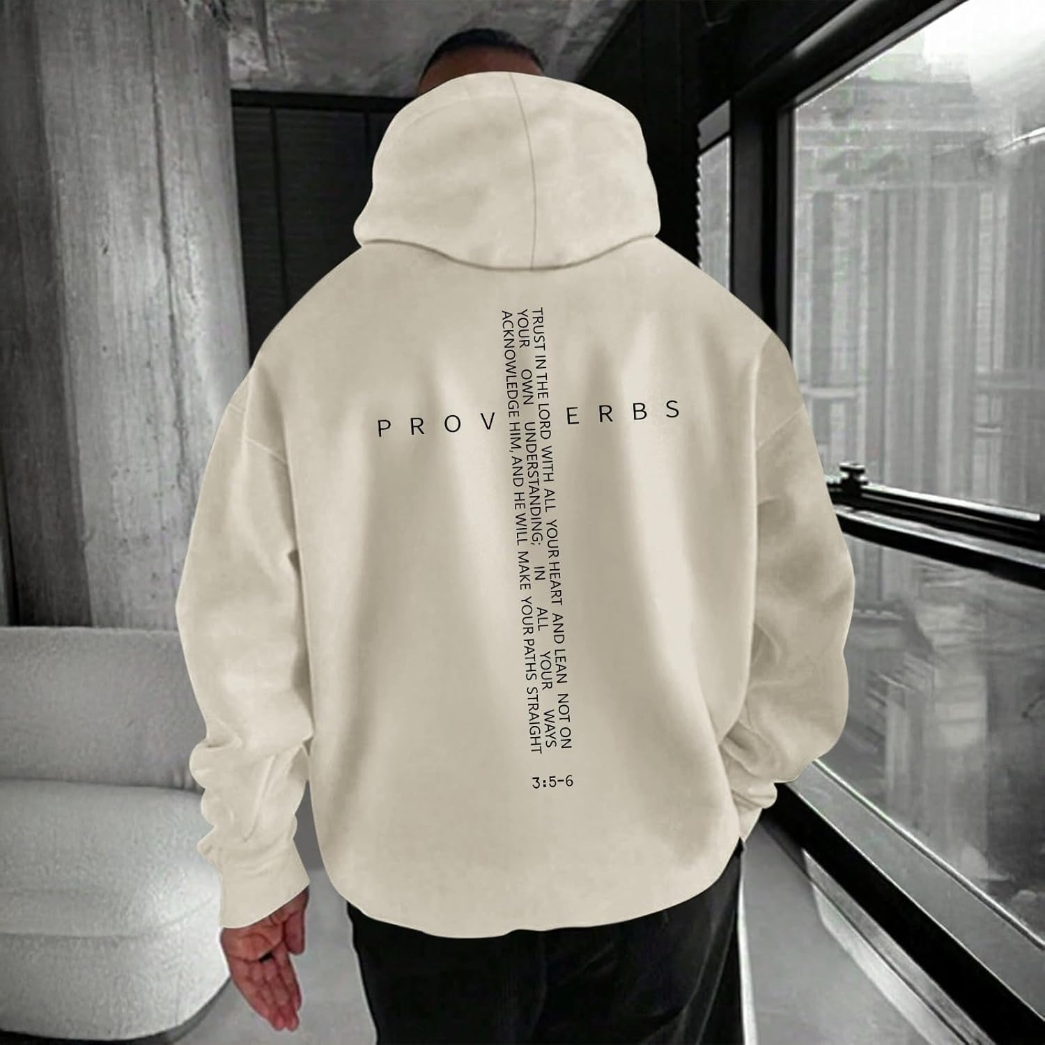 Christian Hoodies for Men Inspirational Religious Faith Cross Sweatshirts Vintage Bible Verse Graphic Hoodie Pullover - Image 6