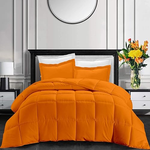 Juego de edredón de 3 piezas para todas las estaciones, 500 GSM, 100% algodón, relleno de edredón suave y ligero, acolchado de lujo con 2 almohadas,