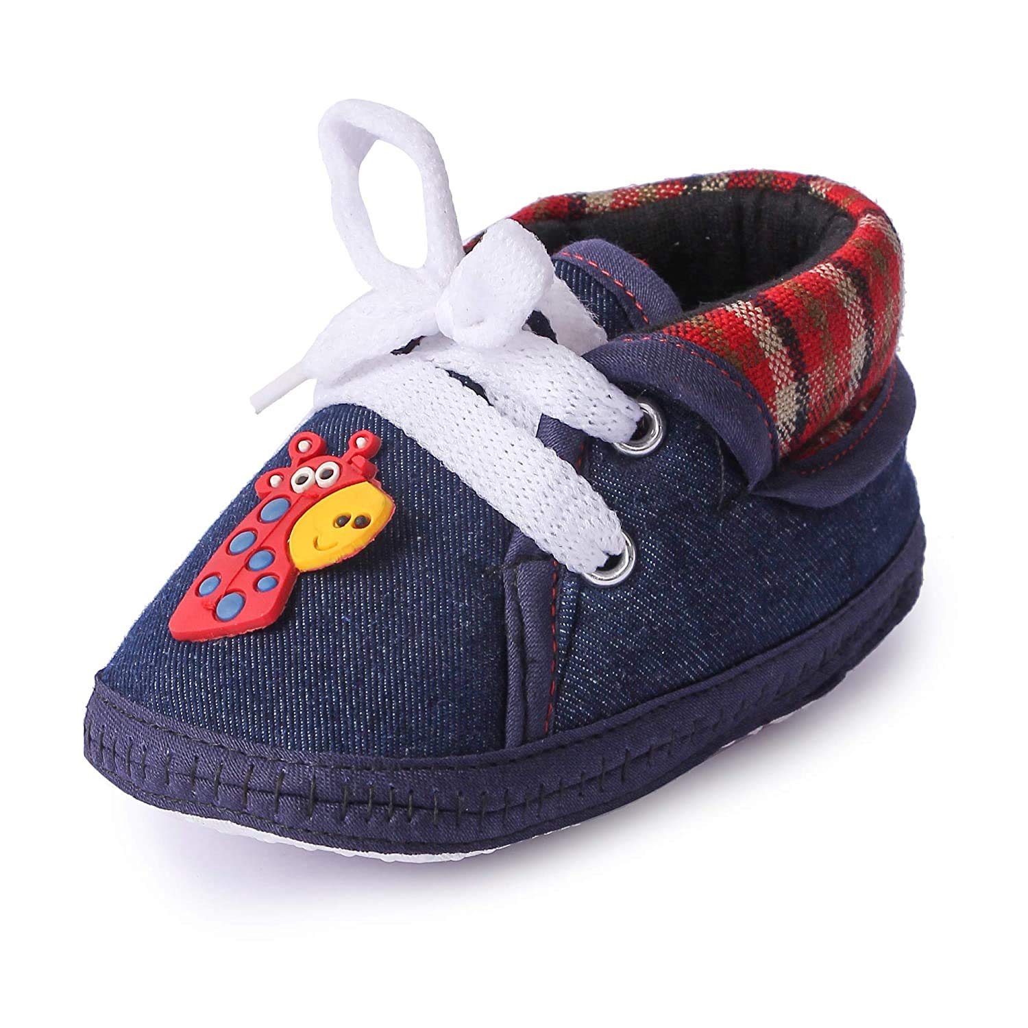 INSTABUYZ Unisex Baby Boy and Baby Girl Infent Shoe for Newborn First Walking Shoe (4-7 Months) (Collor- Black) (B07WRXX5LR) Amazon Price History, Amazon Price Tracker
