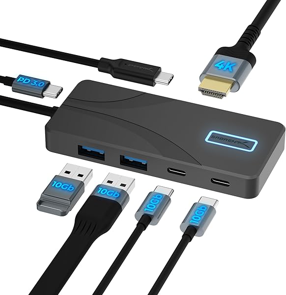 SABRENT USB C Hub 5-Port