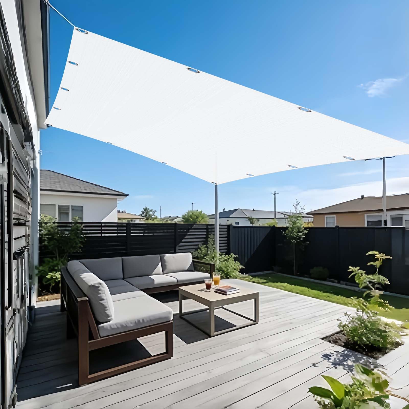 Voile d'ombrage anti-pluie et UV pour éviter la chaleur sur le balcon