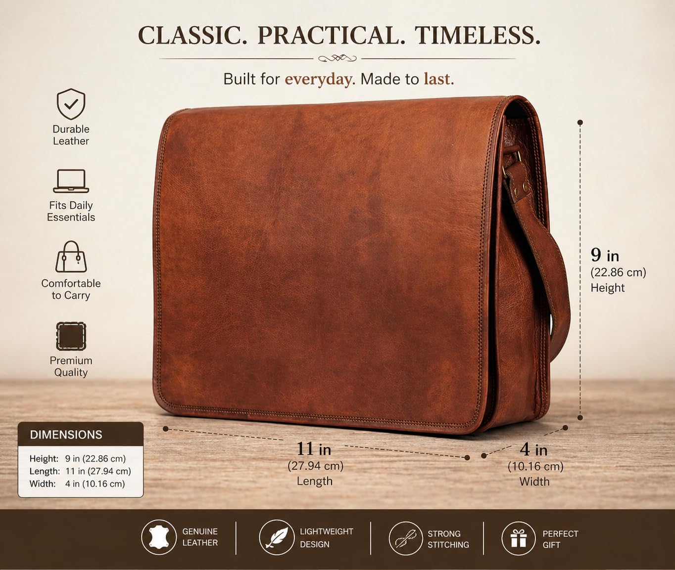 american blue Leather Messenger Bag Full Flap Laptop Briefcase Crossbody Satchel Shoulder Handmade Genuine Bag
