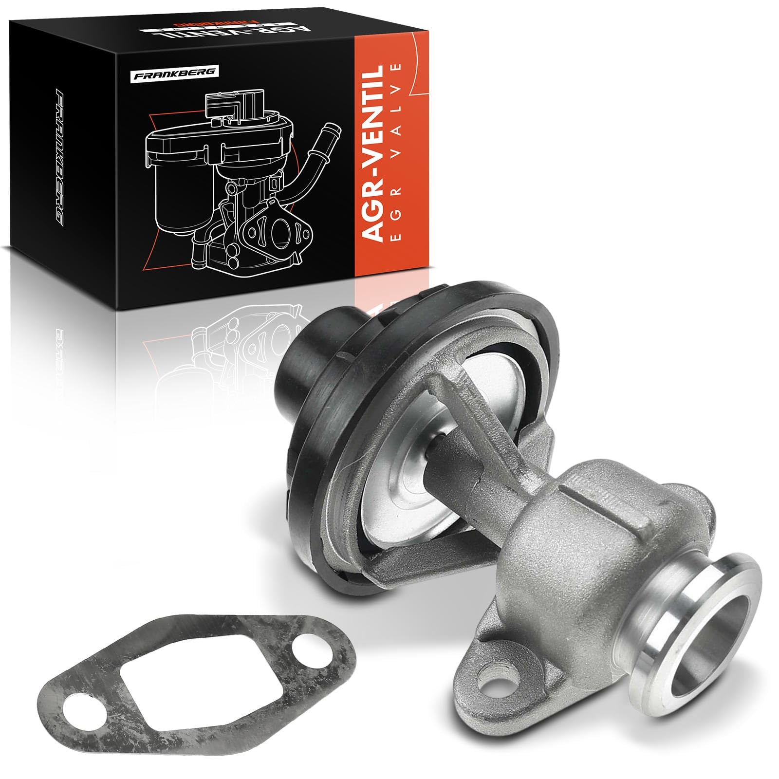 Frankberg Válvula EGR de recirculación de gases de escape 038131501AG | Compatible con: Polo 9A 9N, Golf IV Variante 1J5, Polo 6N1, C.a.d.d.y II MPV 9K9B, Polo Variant 6V5, Arosa 6H1