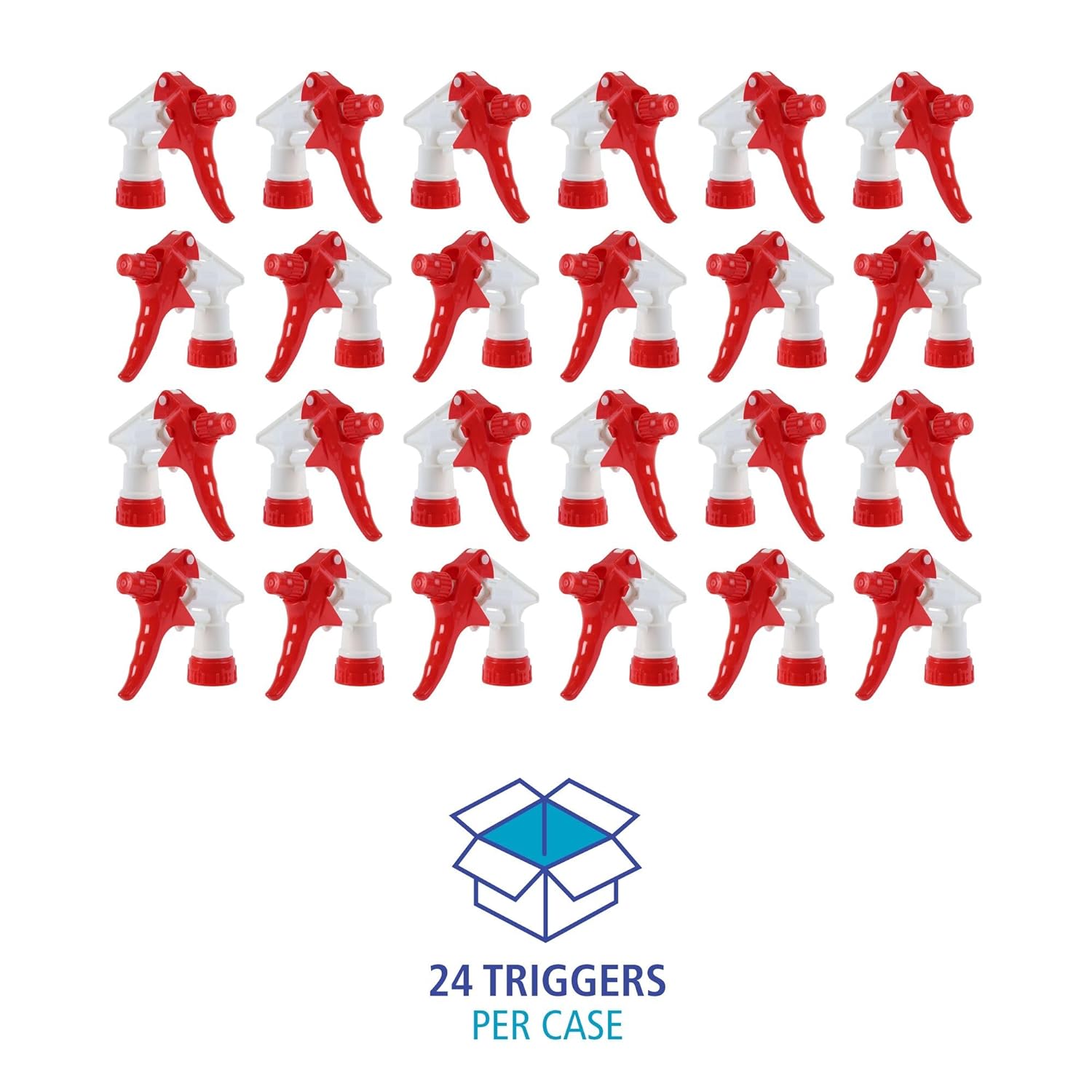 Boardwalk Trigger Sprayer 250, 9.25" Tube Fits 32 Oz Bottles, Red/white, 24/carton