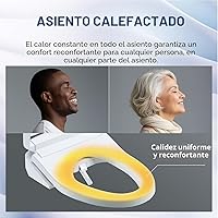 Vista 27 de TOTO® WASHLET® C5 - Asiento de inodoro electrónico con bidé con limpieza de varilla PREMIST y EWATER+, alargado, color algodón blanco - SW3084#01