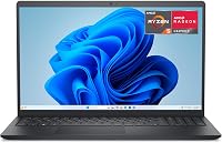 Dell 15 Laptop: 15.6" FHD 120Hz, Ryzen 5 7520U, 8GB LPDDR5 RAM, 512GB SSD, Radeon Graphics, Win 11 - Carbon Black