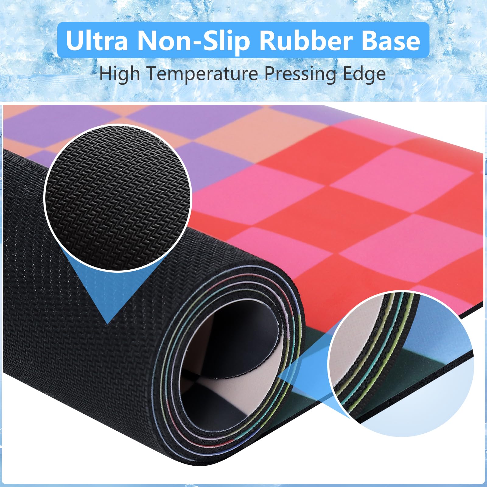 HAOCOO Schreibtischunterlage XXL – Ergonomisches 4-in-1-Set Mit Mauspad, Handgelenkauflage & Untersetzer, 89.9x39.9 Cm