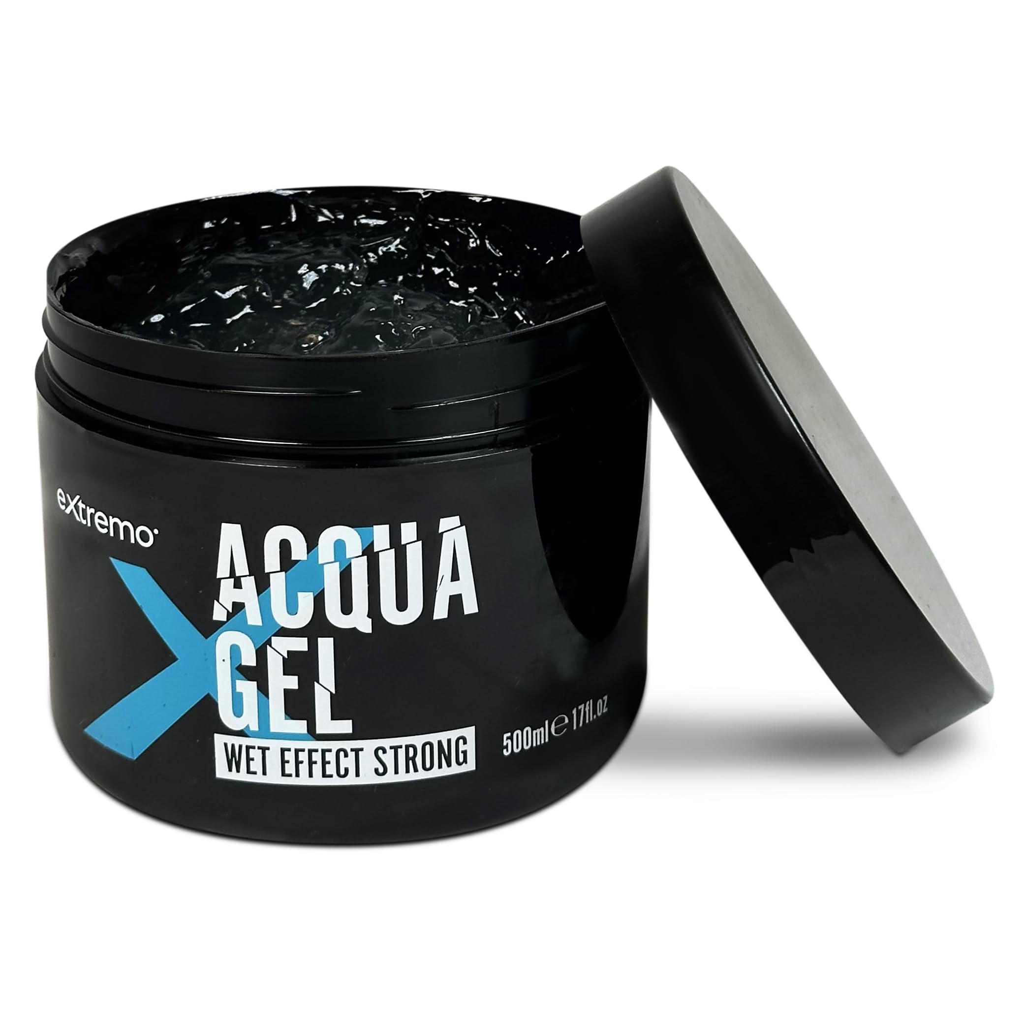 Gel Fijador Efecto Mojado 500 ml (5 Unidades) | Fijación Extra Fuerte y Sin Residuos para Todos los Cabellos – Brillo Húmedo Duradero