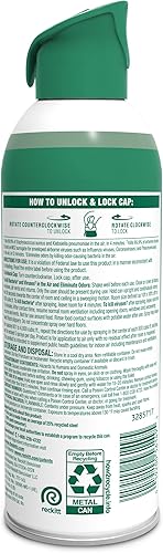 Miniatura 2 de Lysol Spray desinfectante de aire con eliminador de olores para el hogar y la oficina, aerosol desinfectante, alternativa a ambientador, aroma de