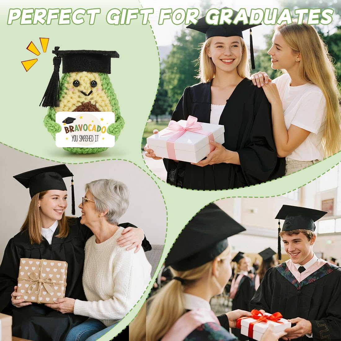 HUKUMA Avocat Positif Fait Main Cadeau Humoristique Remise de Diplôme Porte-Bonheur Fin d'Etudes