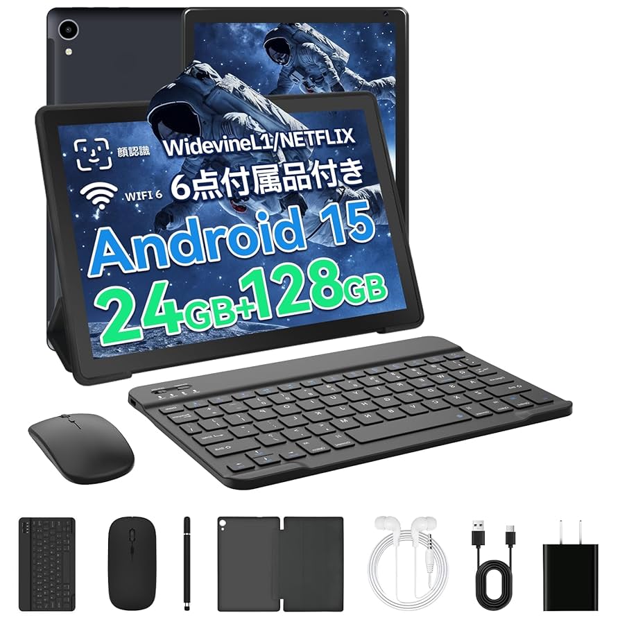 Android 15 タブレット 10インチ wi-fi6モデル 顔認識 Amazon.co.jp: タブレット - FancyDay Android 15 タブレット 10