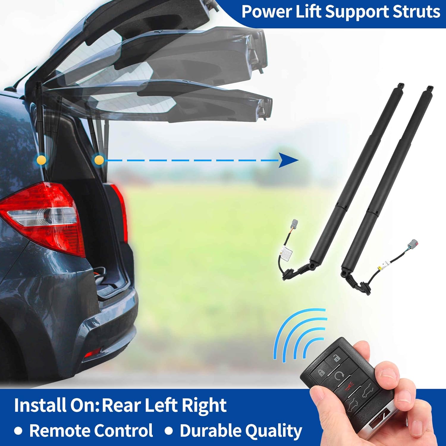 Rear LH RH Tailgate Power Lift Support for Ford Explorer Sport Utility 2020-2024 Rear Liftgate Power Hatch Shock Strut No.3A707255/LB5BS402A55AE 1 Pair