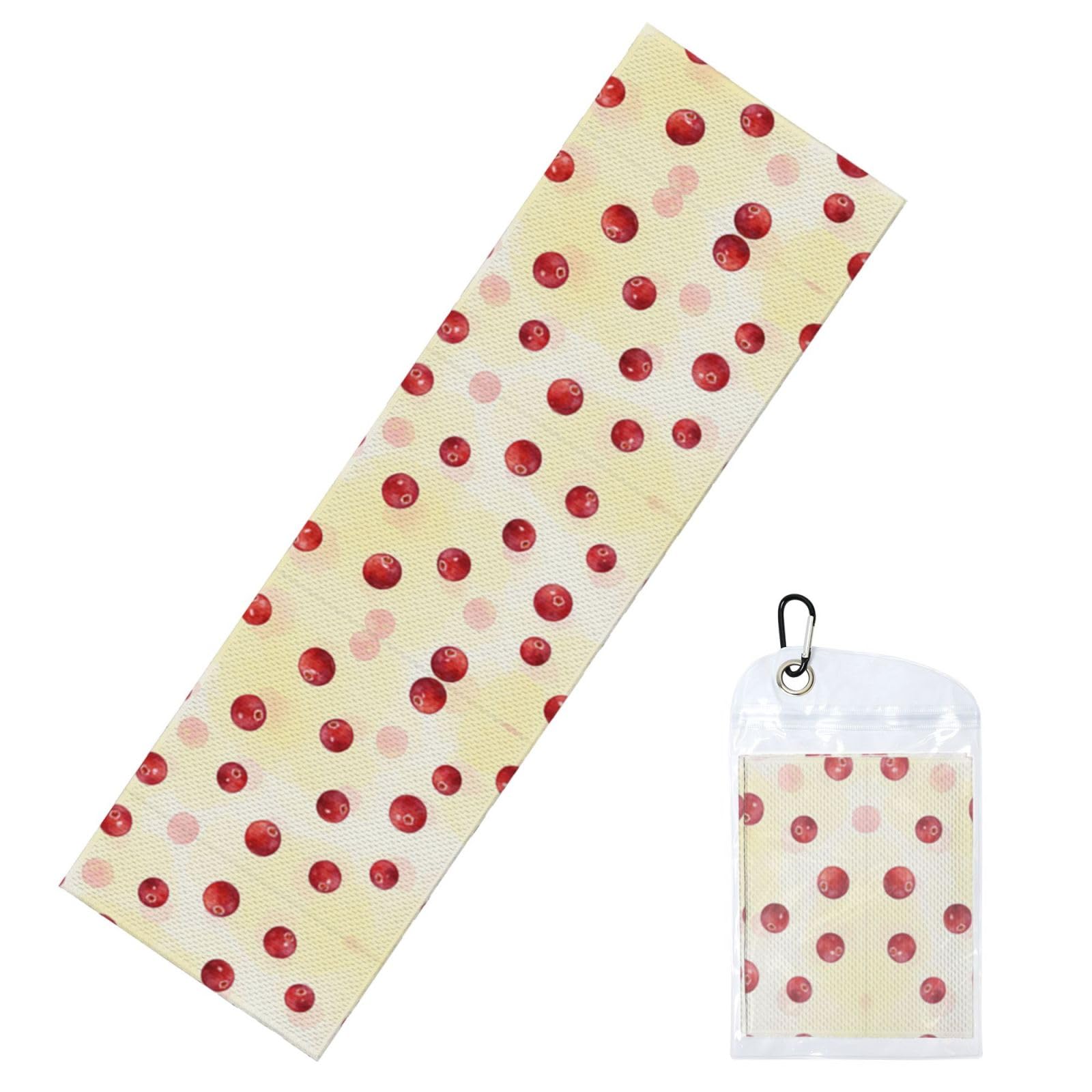 DUYIOKH Berry Harvest Print Cooling Towel, Portable Towel for Gym Workout Golf Beach World Cup Sports Hot Weather