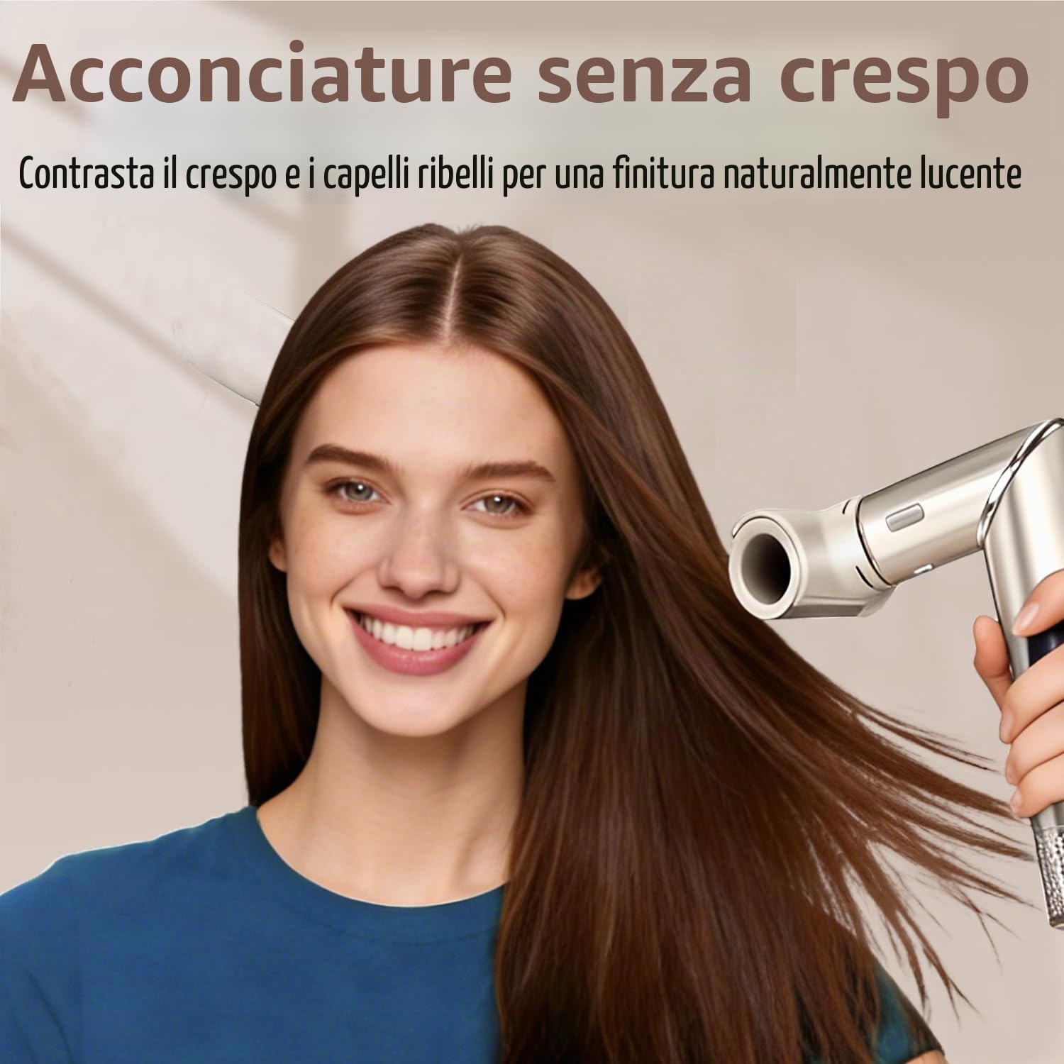 Spazzola volumizzante rotonda + ugelli per lisciare gli ugelli per Shark FlexStyle HD400 Series, accessori per rifinire i capelli lisci, lucidi e ricci voluminosi