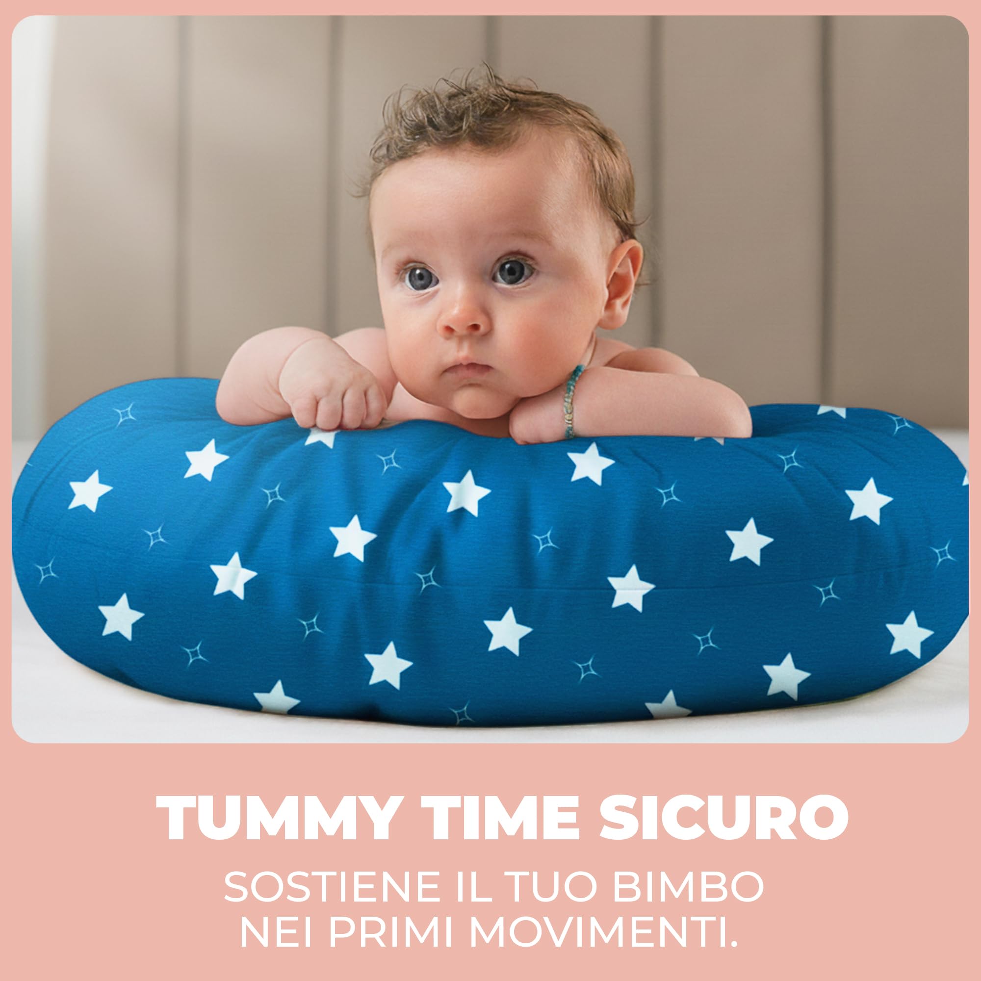 Cuscino Gravidanza e Allattamento per Dormire di Lato per Donne Incinta Idea Regalo per Neo Mamme con Federa in 100% Cotone e Morbido Riempimento Accessorio Full Body Premaman per un Sostegno Ottimale