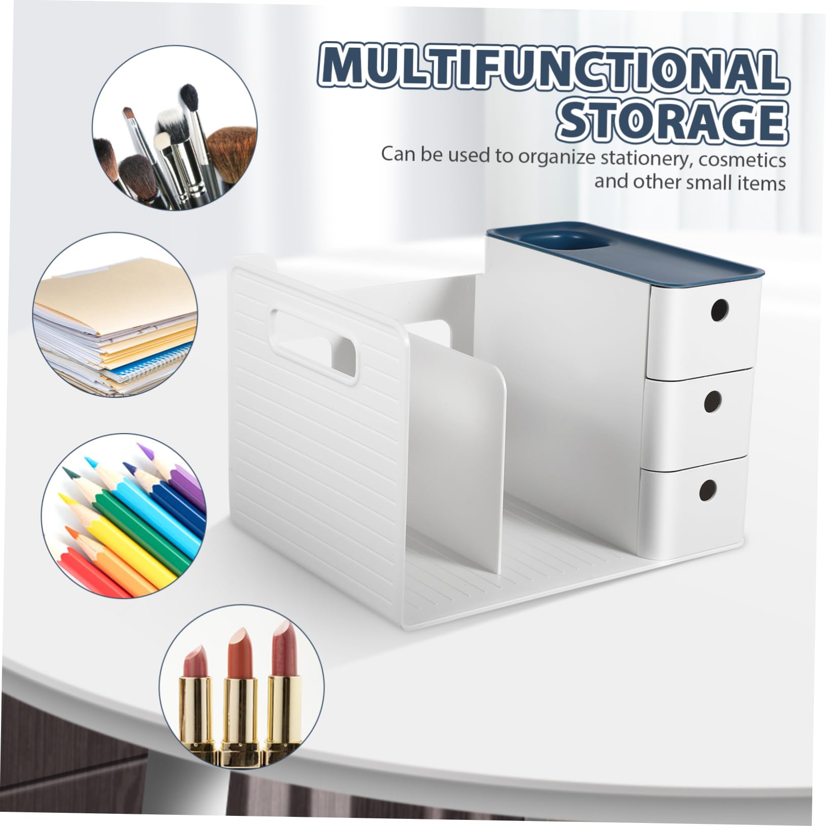DOITOOL Organizer Per Scrivania in Plastica Organizer Multi-cassetto Per Cancelleria Trucco e Forniture Per Ufficio Design Salvaspazio e Materiale Durevole