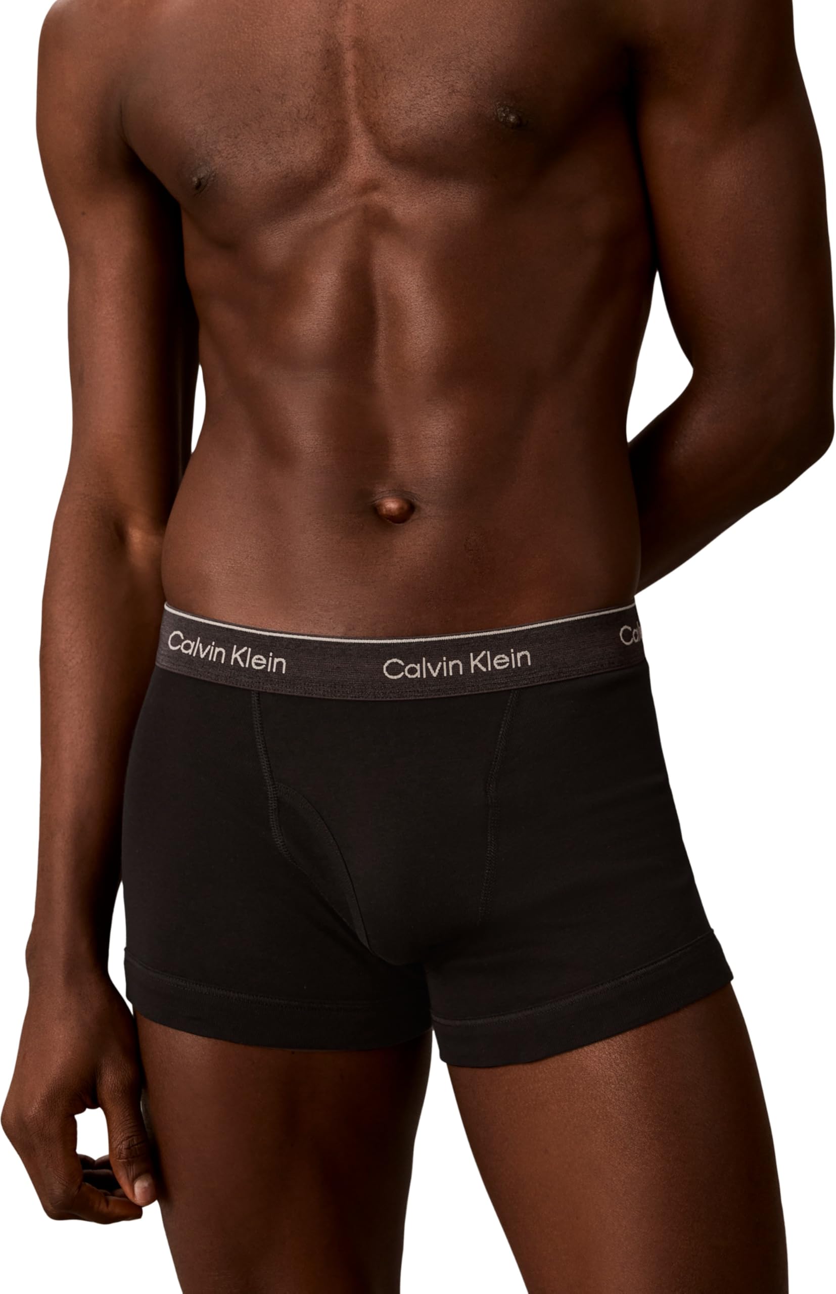 Calvin Klein Calzoncillos bóxer Hombre Pack de 3 Trunks con Logotipo en la Cintura