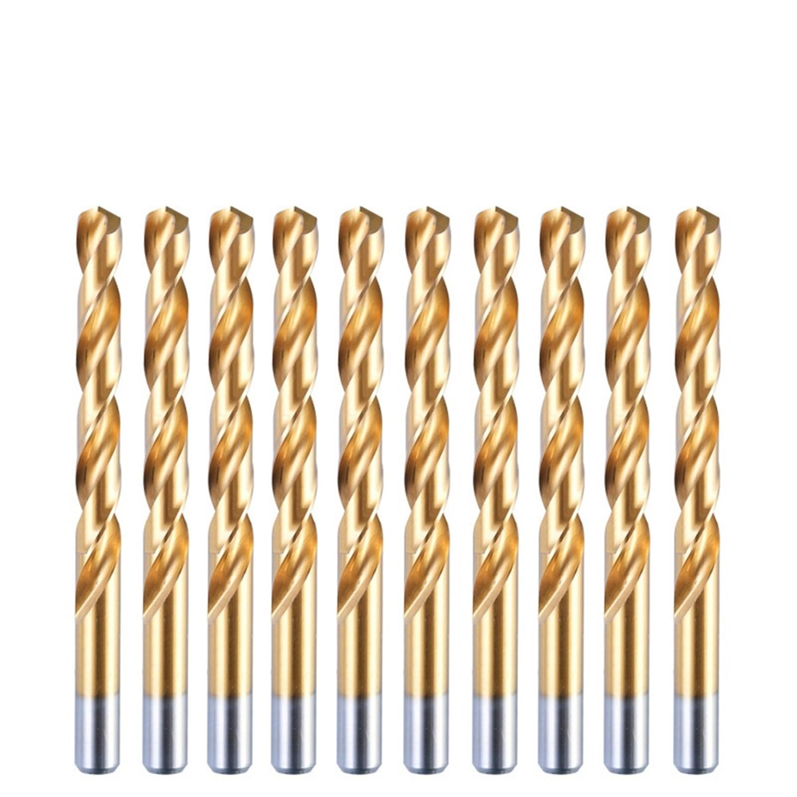 Lot de 10 forets hélicoïdaux HSS M2 de 0,5 à 18 mm for métal et bois (0,5/0,6/1,5/2/2,5/3/4/4,5/5/5,5/6/6,5/7/8/10/12/14/16/18 mm)(6.0mm 10pc)