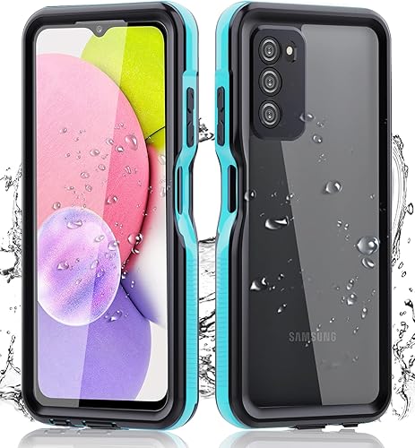 Funda impermeable para Samsung Galaxy A03S con protector de pantalla integrado, resistente al agua, a prueba de polvo, a prueba de golpes, a prueba