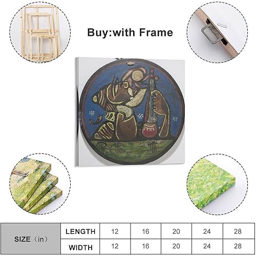 Miniatura 2 de TauNy Jamini Roy Baul - Póster en lienzo para pared, impresiones artísticas de regalos, fotos, pinturas, decoración de habitación, decoración del