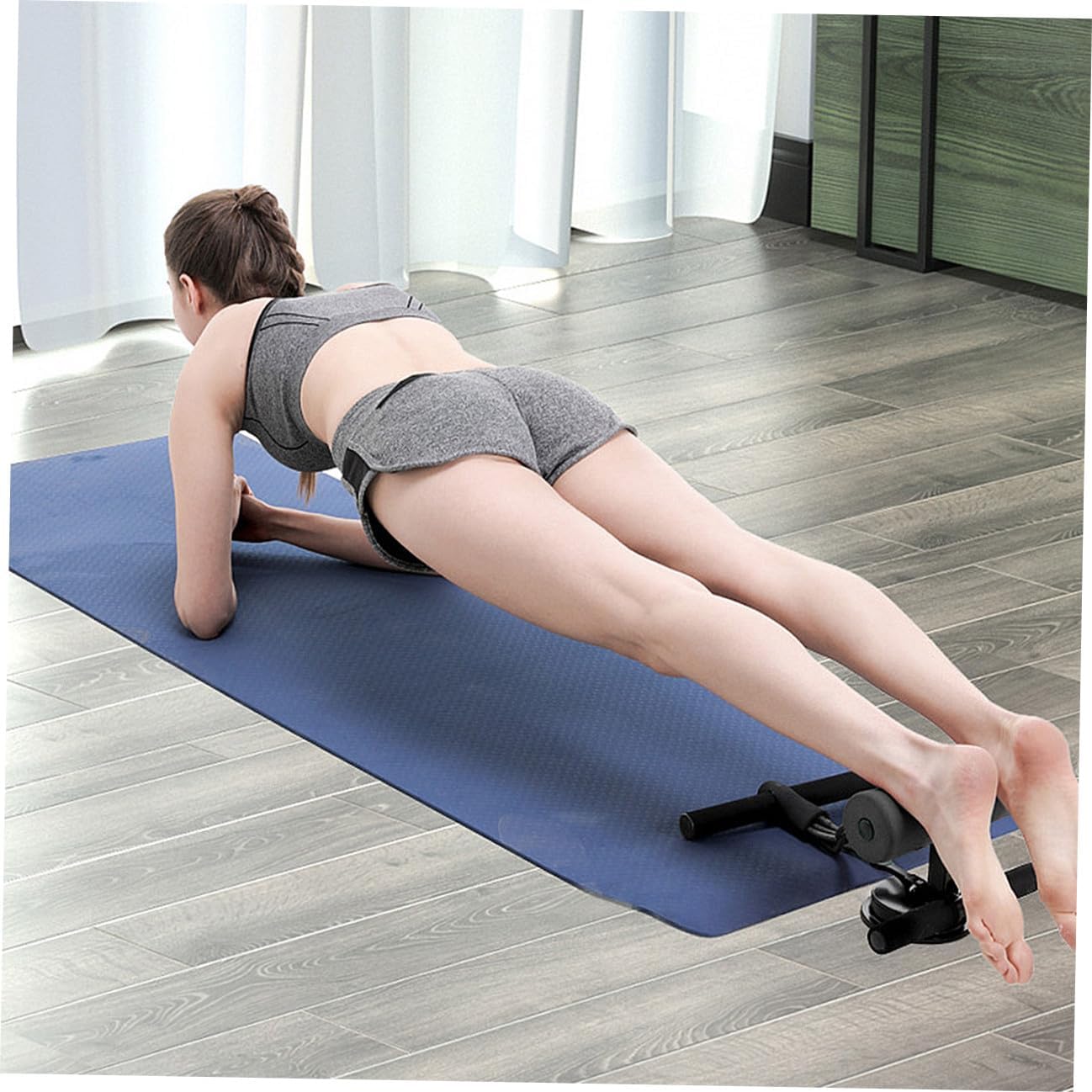 Portable Sit-up Aid Spring Gym Accessories for Home Exercise Equipment Muscle Training Tool Fitness Equipment Random Color