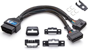 OBD2 Splitter for Ford and for GM, bbfly-B54 OBDII Splitter 2 Way 1FT/30CM | 1 Male Splitter to 2 Female, 16Pin