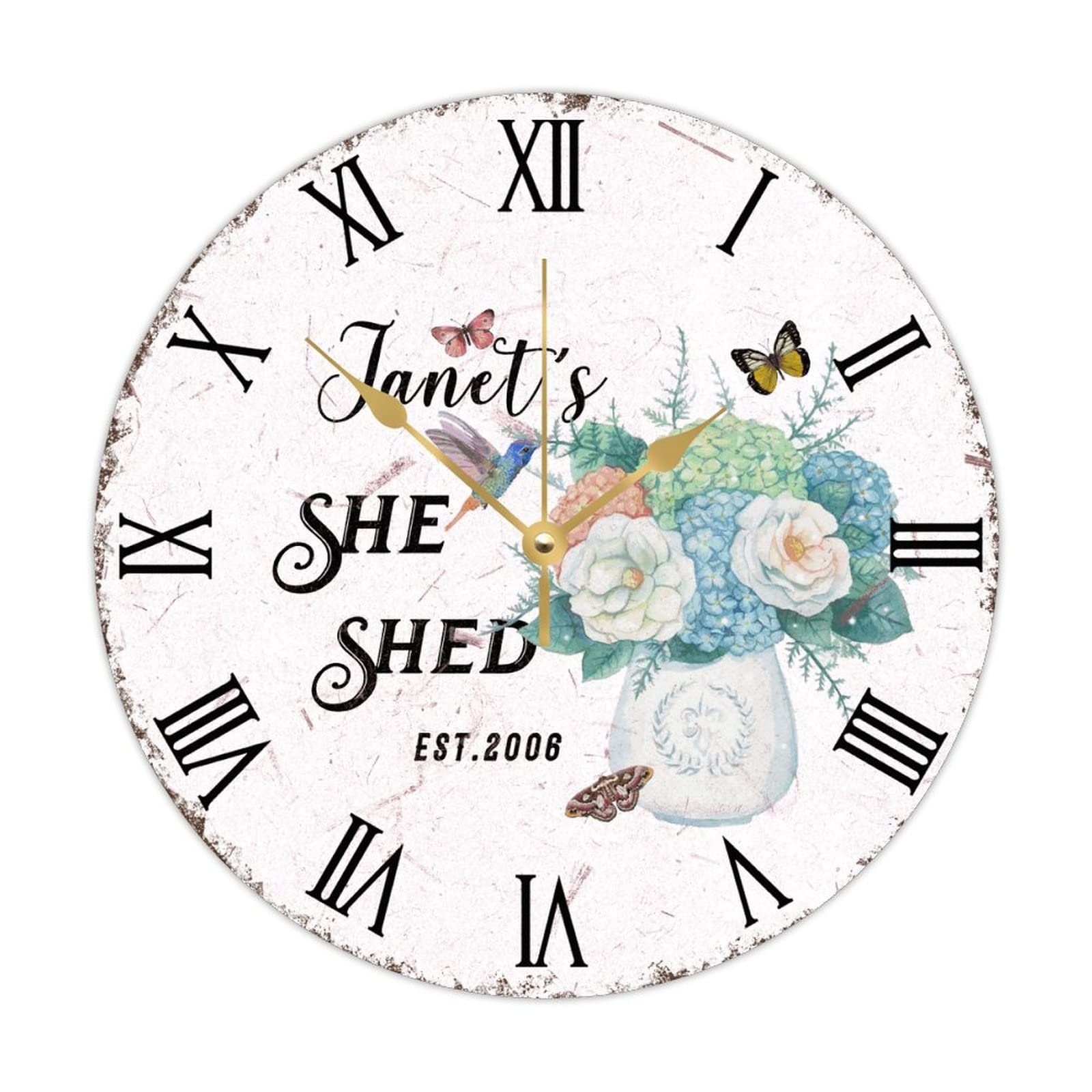Horloge murale ronde en bois silencieuse pour résoudre vos pannes de réveil