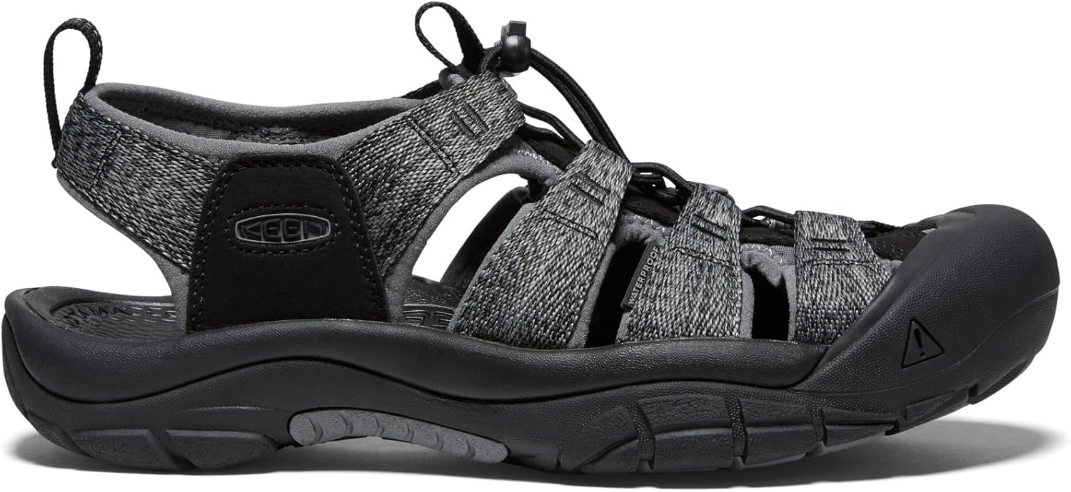 KEEN Men's Newport H2 Closed Toe Water Sandal 11 Black/Steel Grey