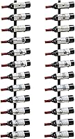 Sonyabecca 2-Pack 12-Bottle Wall Mounted Wine Rack for 24 Bottles - Detachable DIY Display Holder for Kitchen, Cellar, Wine Lovers