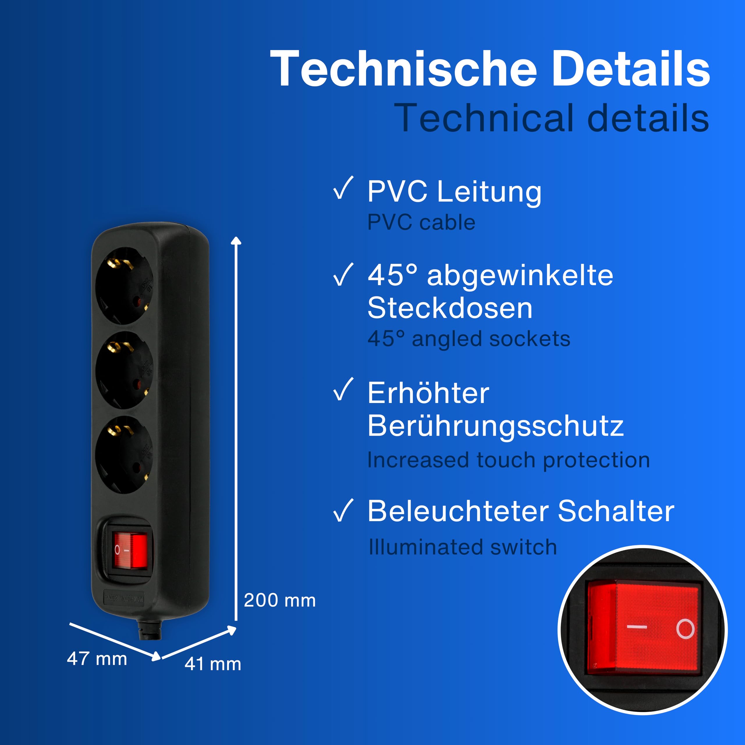 REV Ritter 12392514 - Enchufe Schuko