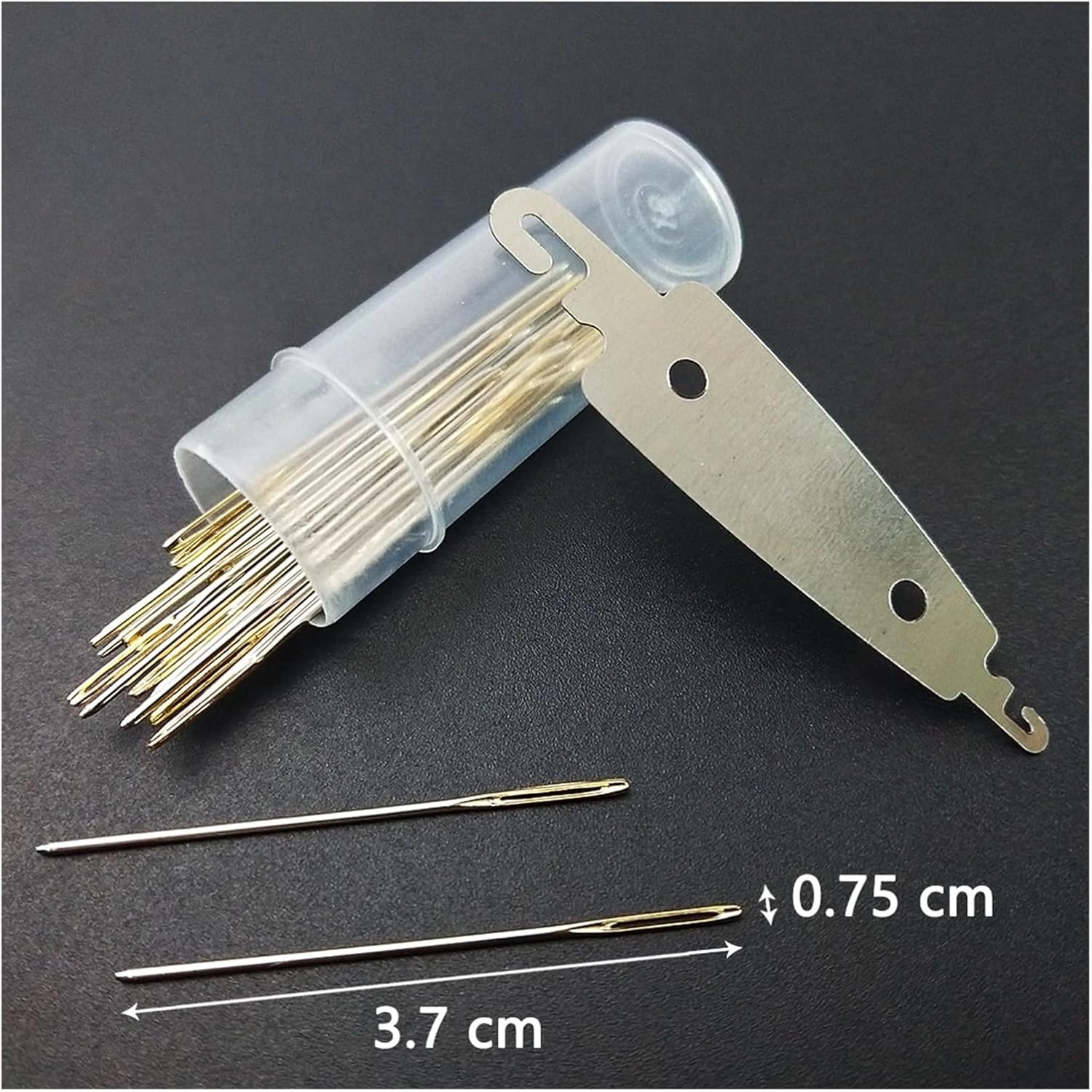 SBTRKT 50PCS/ Tail Sewing Needle NO.22/24/26 Embroidery Fabric Cross Stitch Darning Needles Stainless Steel DIY Craft Tools (Color : 50PCS/No.24)