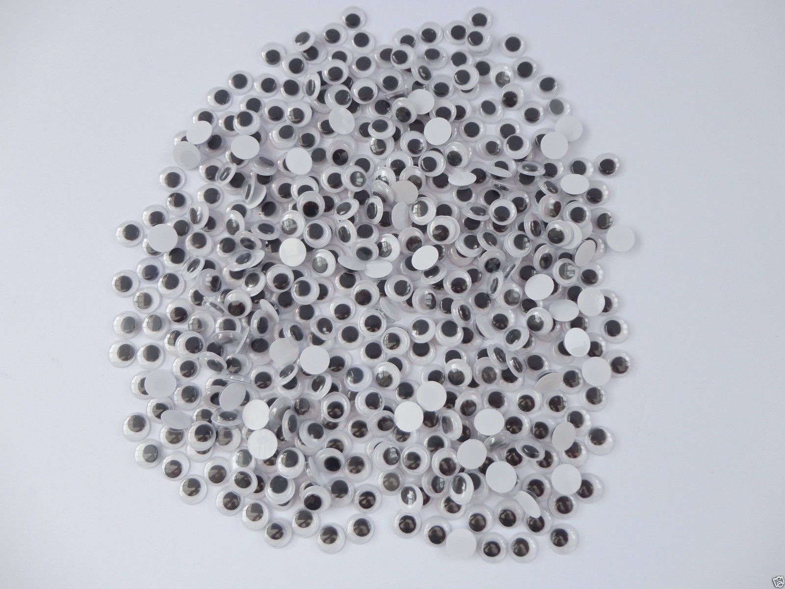 a2bsales 1000 X 10mm Wiggly Wiggle Eyes Google Googly Arts & Craft Kids
