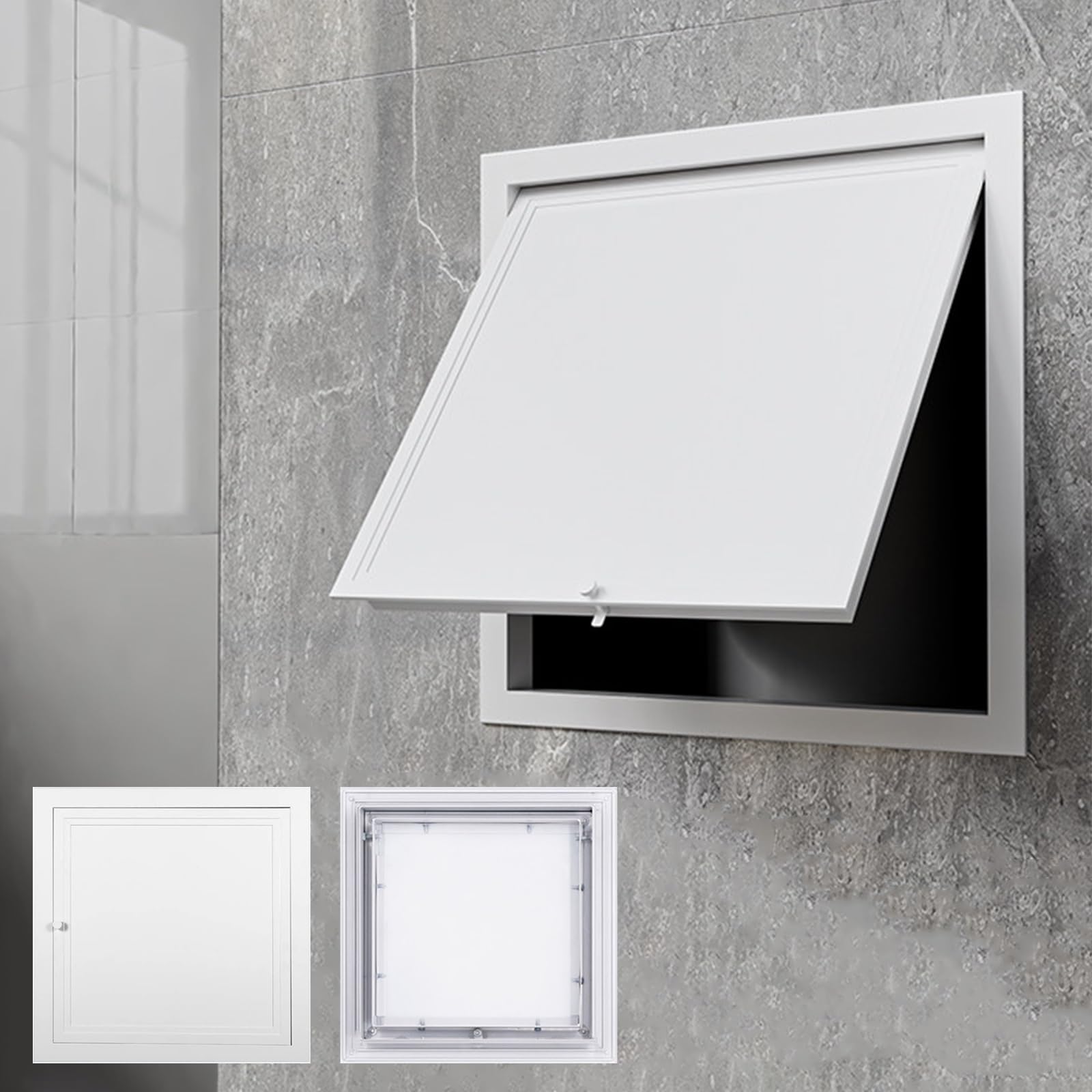WEKONUMEX Inspection Hatch Revision Door, White Access Panel Multiple Sizes Aluminum Galvanized Steel(6x6in(15x15cm))