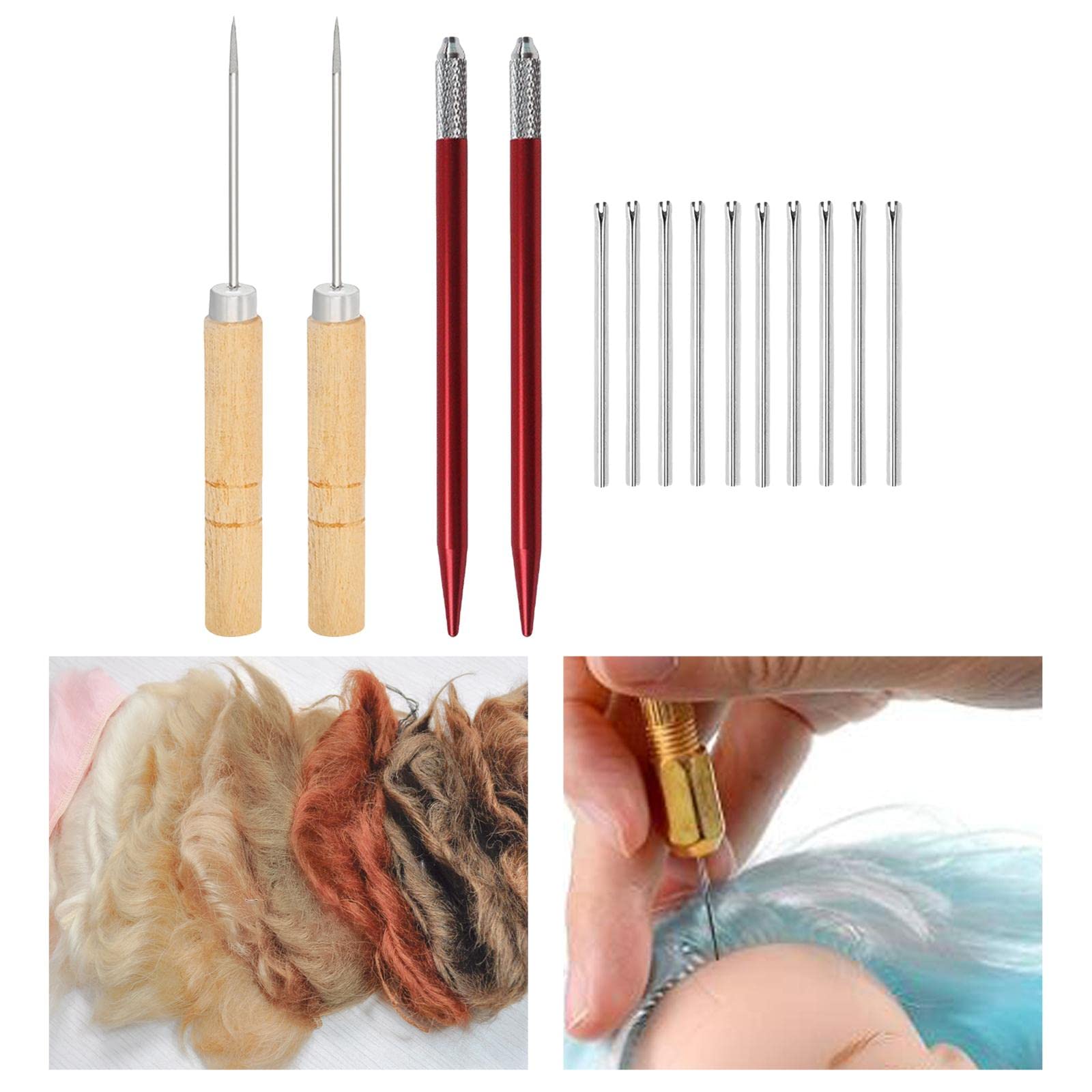 Perfeclan Doll-rooting, accessori per la produzione di bambole con aghi, 0,8 mm