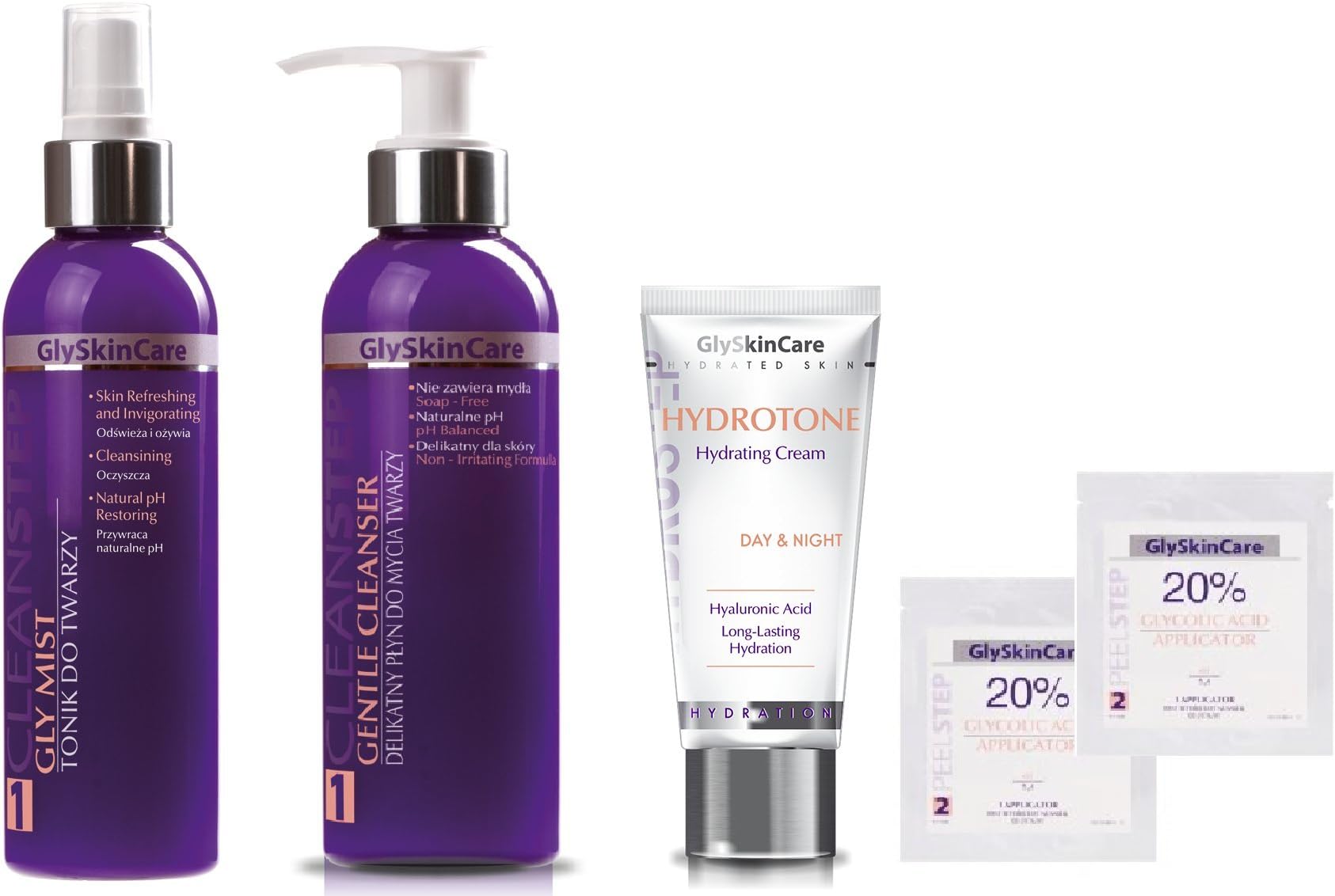 Skin Renewal Home Treatment Kit with 20% Glycolic Acid - Chemical Peel Kit