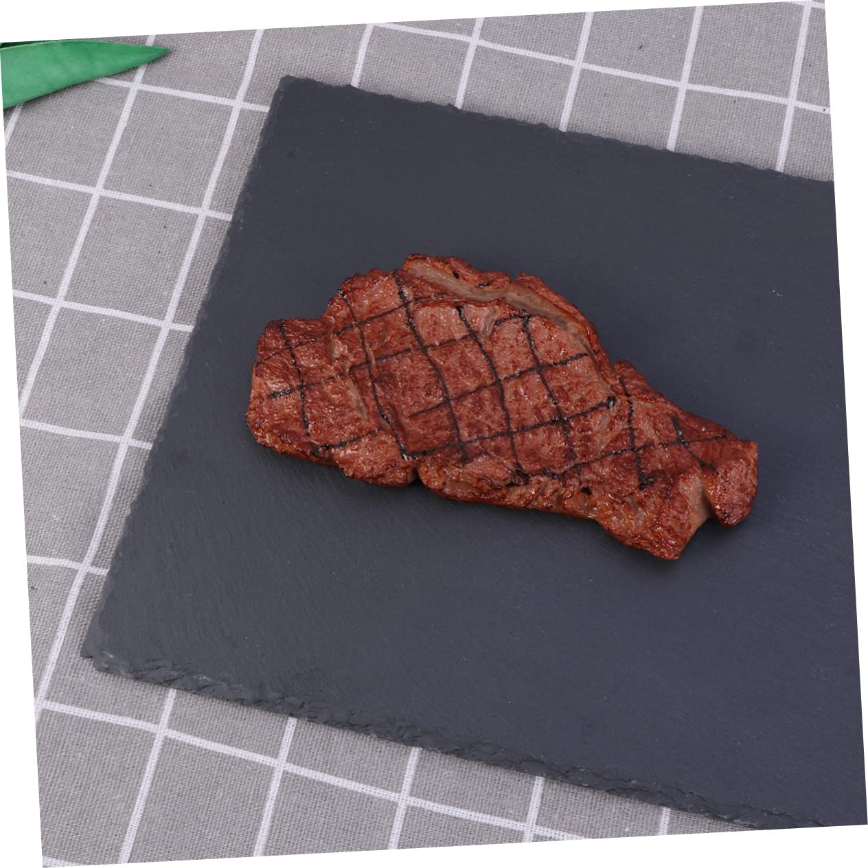 TOPBATHY Plato Rectangular de Piedra Natural 40x20cm para Servir | Bandeja para Fruta y Sushi, Formato Largo, Almacenamiento Sencillo, Acabado Atractivo