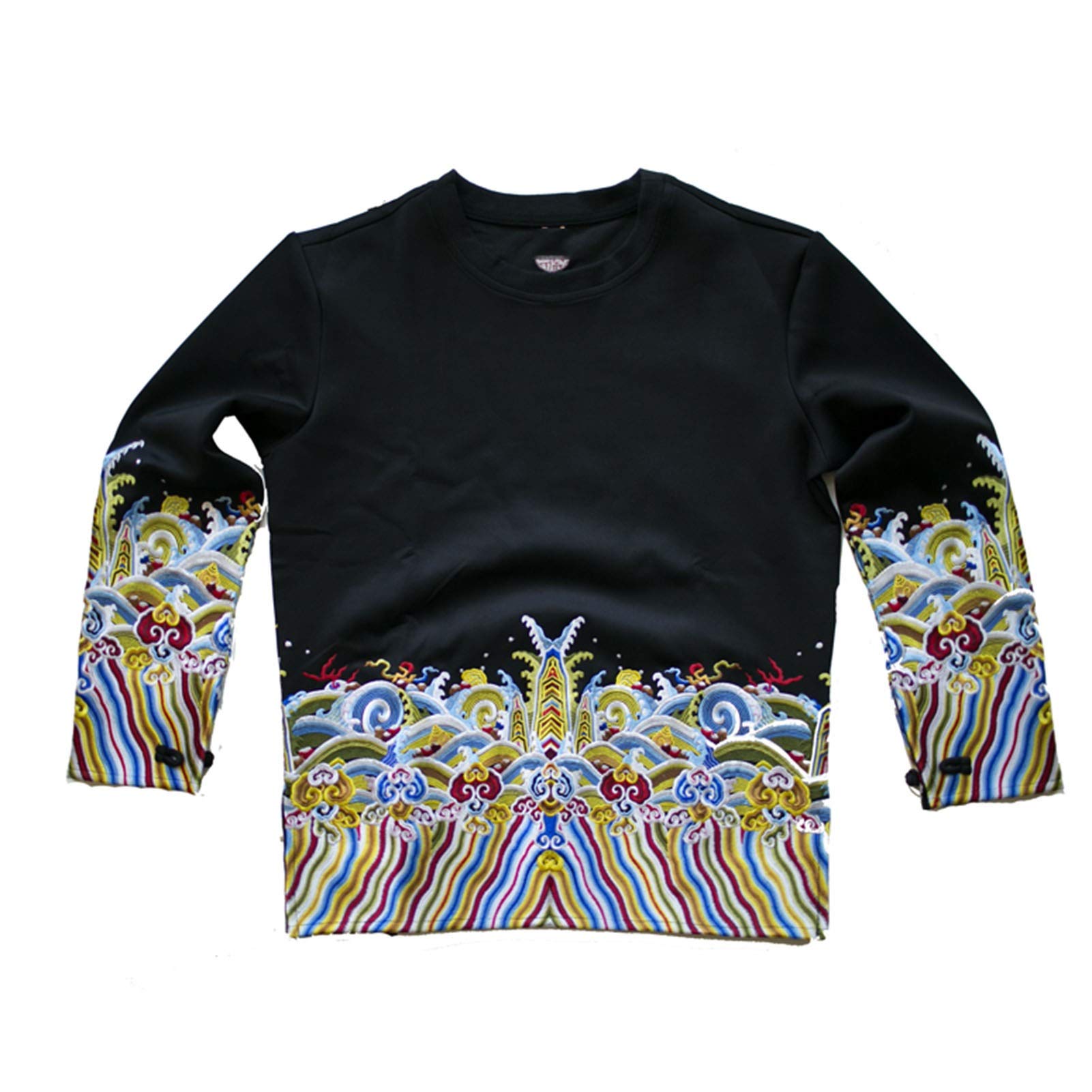 Haftowana bluza z kapturem z wodą morską Cliff męska bluza z kapturem sweter precyzyjny haft, aby przywrócić wzór S-4XL, 7 rozmiarów nadaje się do szkoły, na imprezę, dla rodziny, na zewnątrz, codzienne ubrania