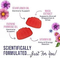 Vista 5 de Menopause Supplement for Women - Complete Multi-Benefit Menopause Relief Gummy for Mild Hot Flashes & Night Sweats, Natural Balance & Energy