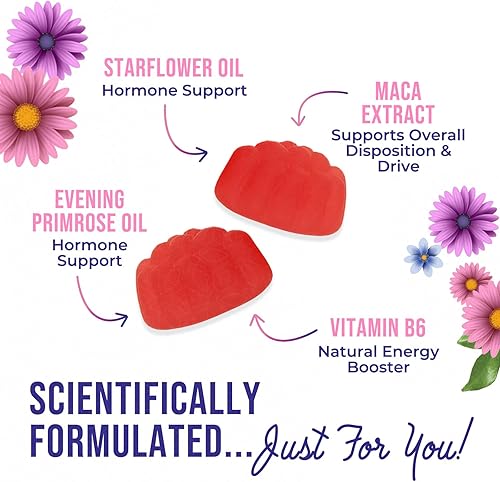 Miniatura 5 de Suplemento para la menopausia para mujeres, gomitas completas de alivio de la menopausia multibeneficio para sofocos leves y sudores nocturnos,