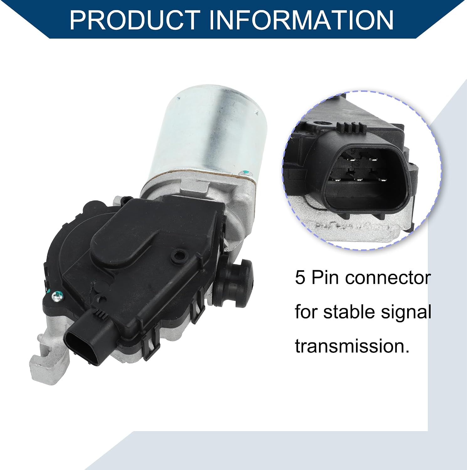 No.8511006120/851100T010 Windshield Wiper Motor for Hyundai Sonata 2011-2015 for Kia Sorento 2011-2015 / Front Wiper Motor / 5 Pin Replacement / 1Pcs