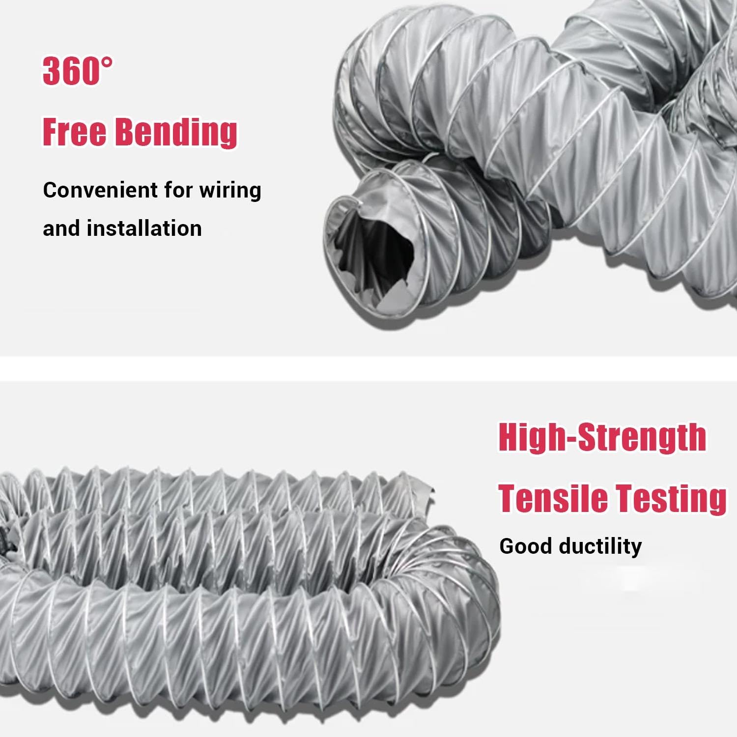 100mm Tubo De Ventilación Conducto D'aire Flexible Para Campana Extractora