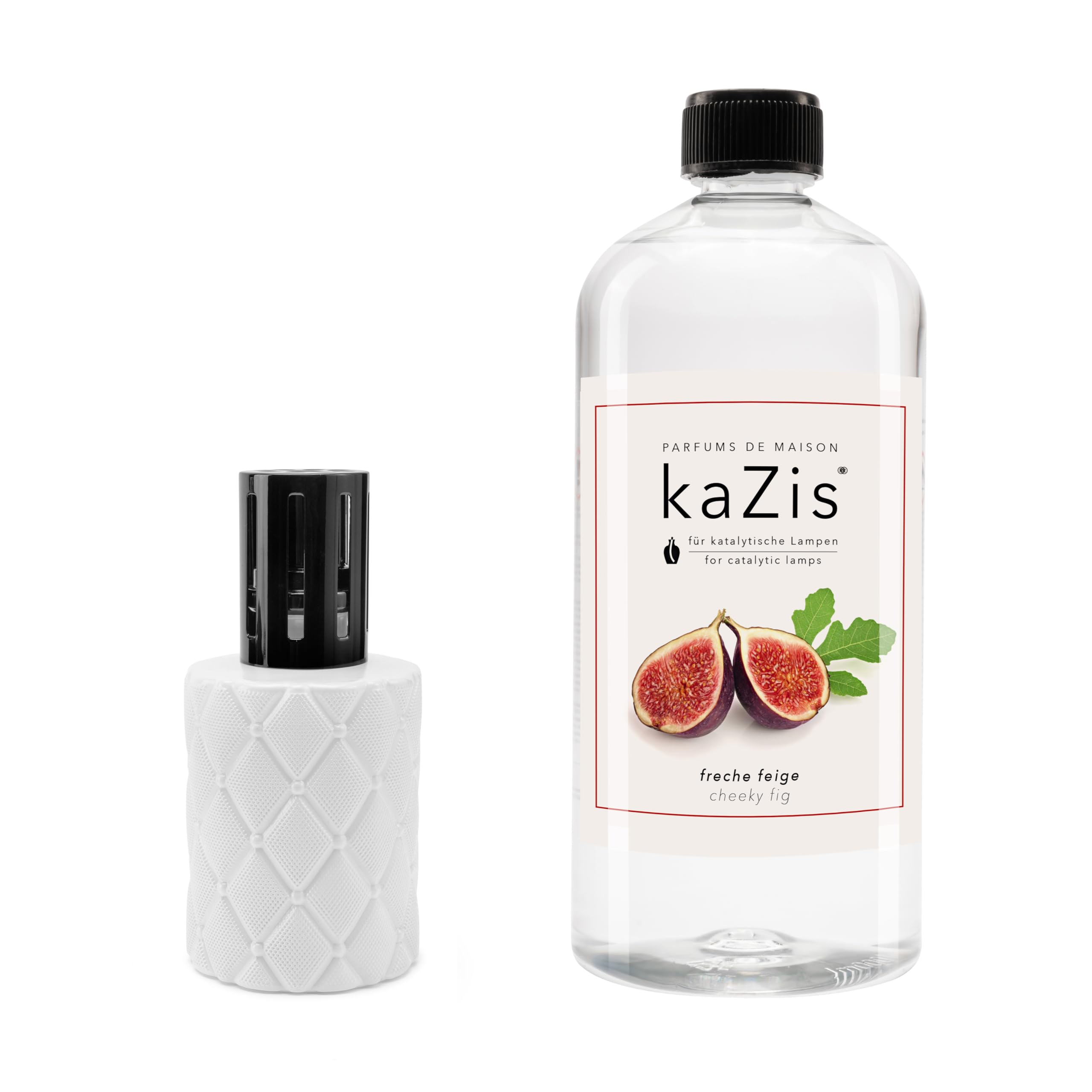 KAZIS® Higo I 1 litro I para cada lámpara catalítica I Ambientador I Botella de recarga