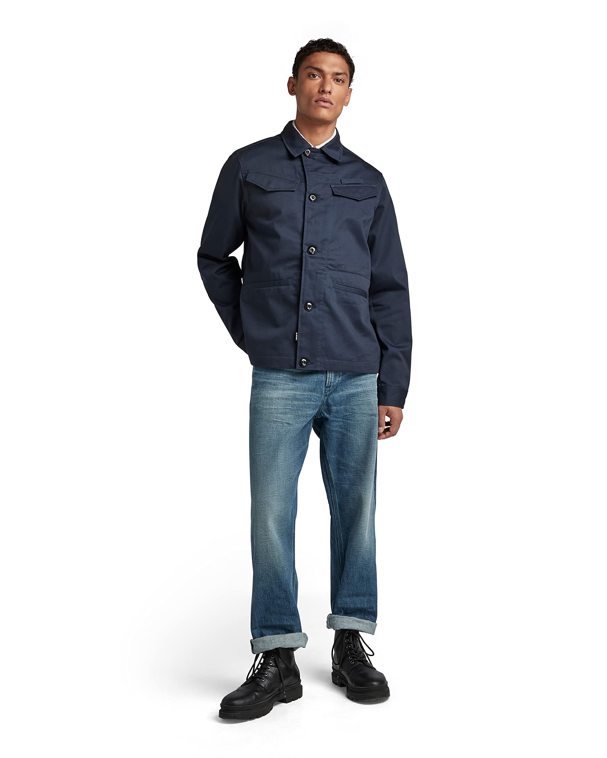 G-Star Men's Worker Overshirt, Blue (salute D21445-C900-C742), L