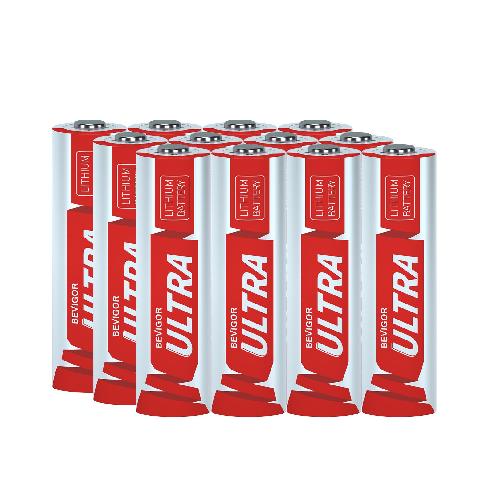 BEVIGOR AA Lithium Batteries 12Pack Ultra, 3500mAh 1.5V Double A Lithium Battery, Longer Lasting AA Batterie for Blink Camera Smart Lock Deadbolt, Aralm System etc High-Tech Devices, Non-Rechargeable