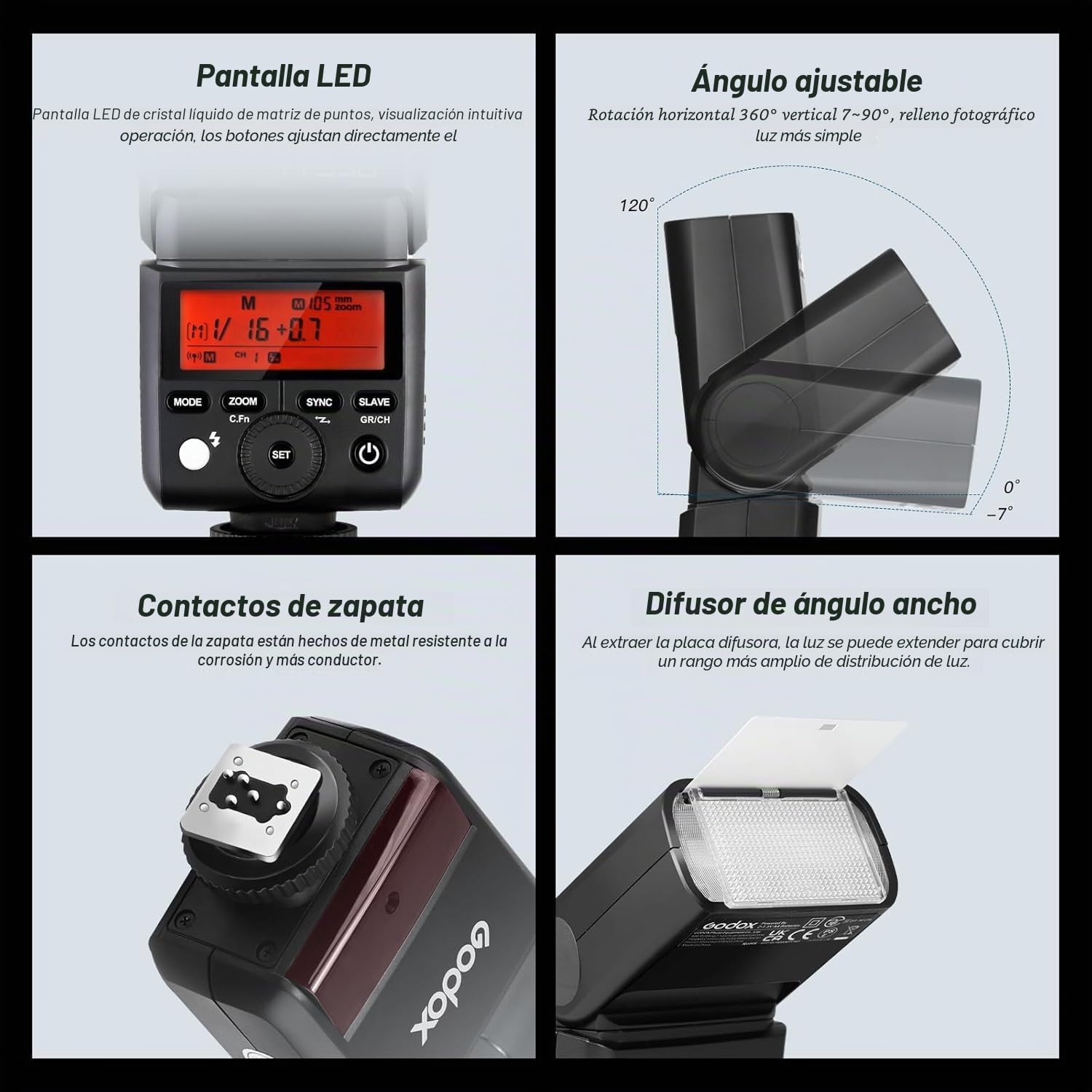 Godox TT350S 2.4 G TTL Flash Speedlite para cámaras Sony