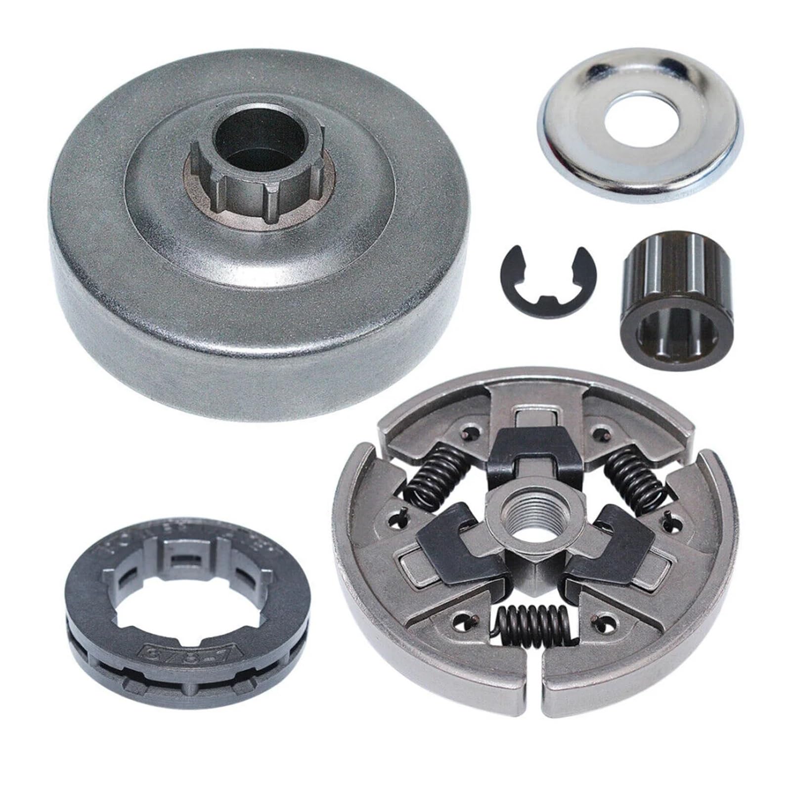 Kit de Arandelas de cojinete de Tambor de Embrague for Motosierra MS290, MS390, 029, 039 y MS310. Reemplazo de cojinete de Agujas, piñón, llanta, Clip E 2023.