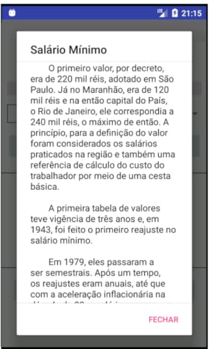 SALÁRIO MÍNIMO - De 1940 até 2019