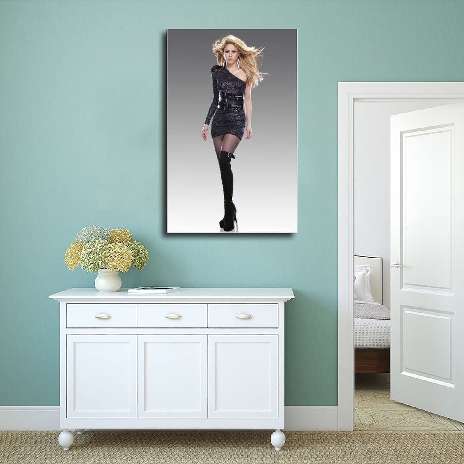 Shakira Singer Poster Toile Singer Shakira Déco Murale 30x45 Cm Style  Sans Cadre Pour Salon Et Chambre Shakira Cd