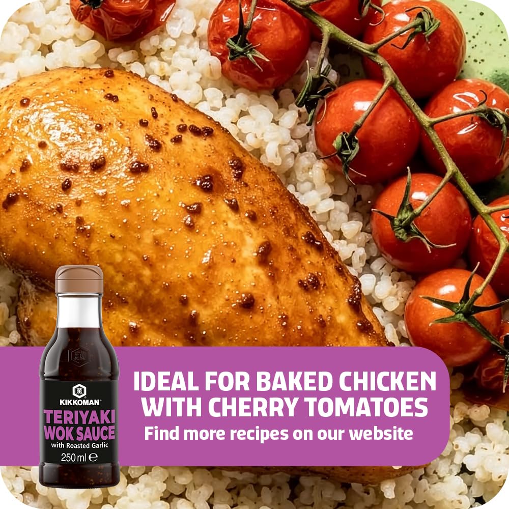 Kikkoman Teriyaki con ajo asado 250ml